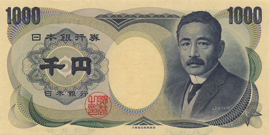 1000-sedel i Japanska Yen